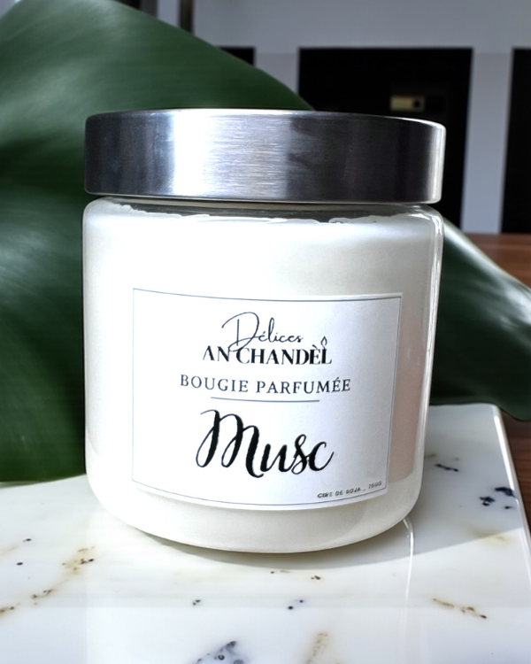 Bougie Éphémère – Musc (750 g)