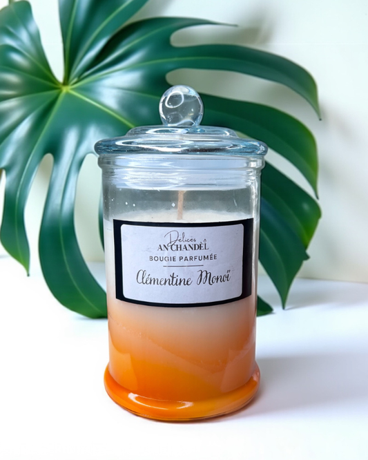 Bougie Éphémère – Clementine Monoï (120g)