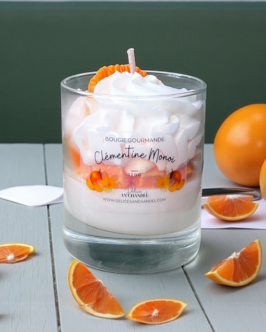 Bougie gourmande - Clémentine Monoï