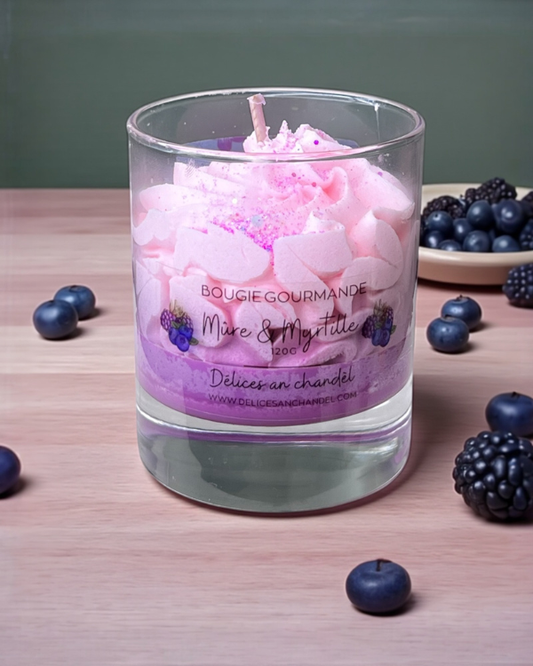 Bougie gourmande - Mûre Myrtille