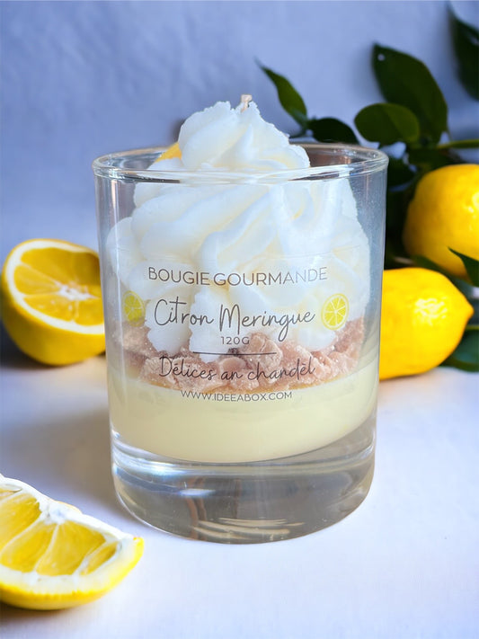 Bougie gourmande - Citron Meringue